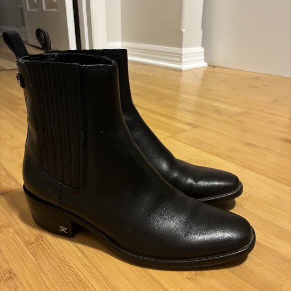 Black Leather Boots (Size 6) - Picture 2 of 3